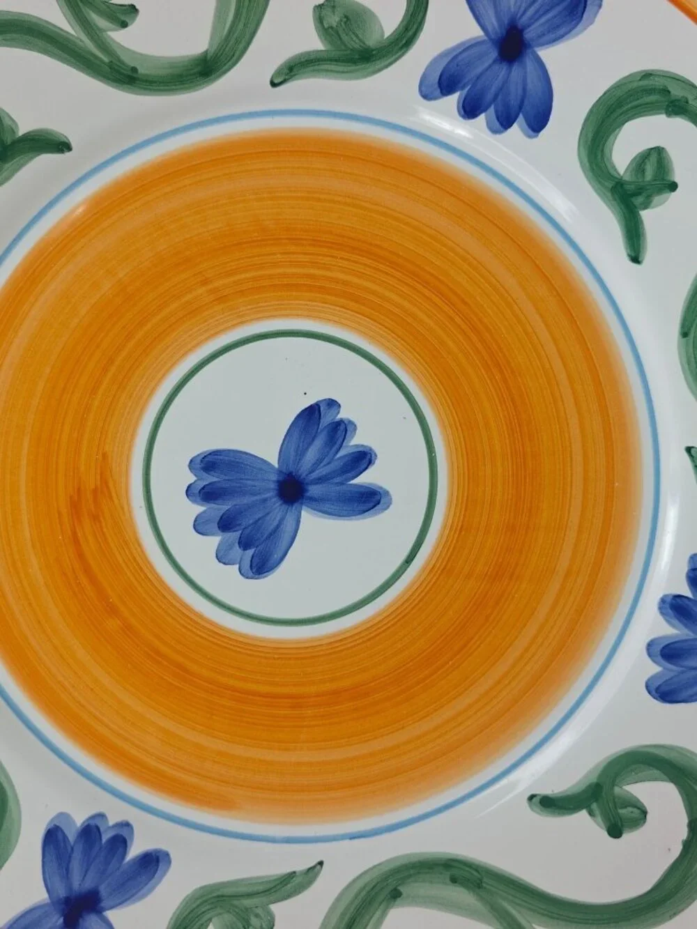 Williams-Sonoma Sunshine Ceramic Dinner Plates Set Of 4 Floral Design Italy